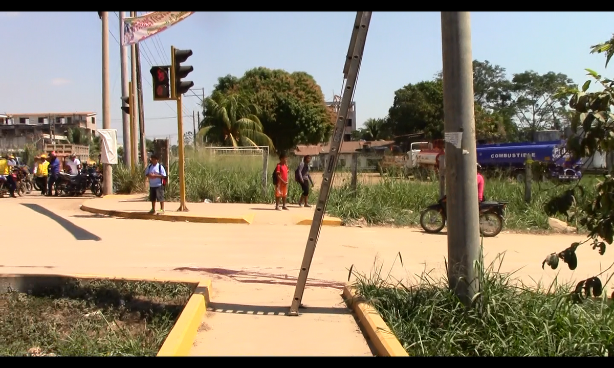 Lugar del accidente. Cruce de las avenidas Circunvalación con Avelino Cáceres,