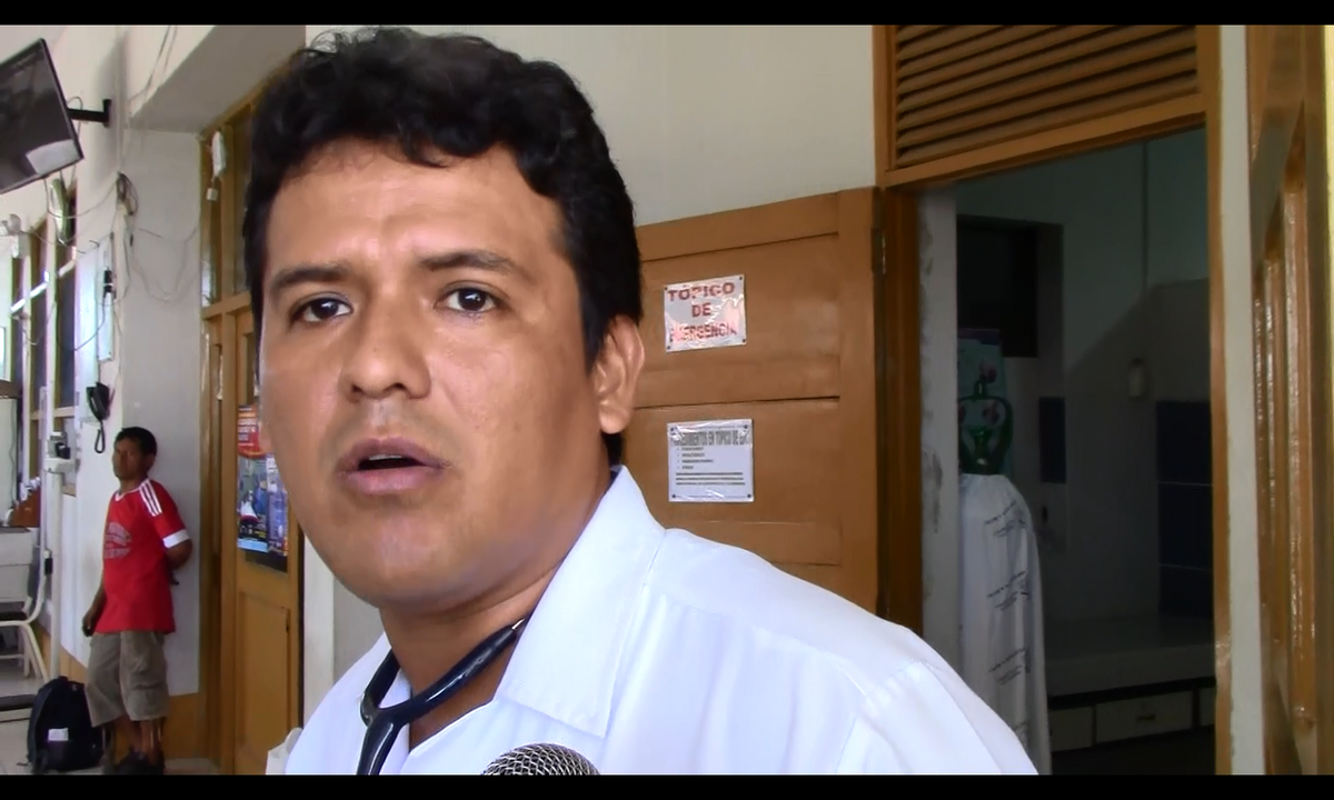 Médico de hospital Santa Rosa, donde se encuentra internado el trabajador.