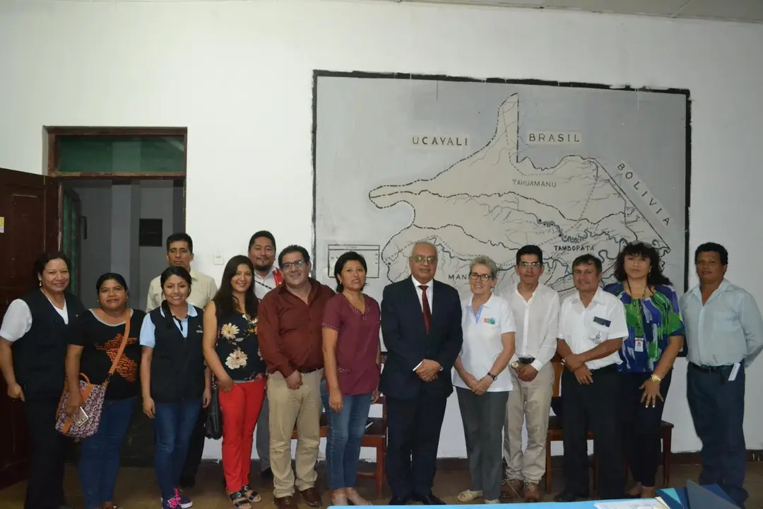 Gerente de Operaciones de Reniec y Mesa de Concertación de Madre de Dios. Fuente: Radio MDD.