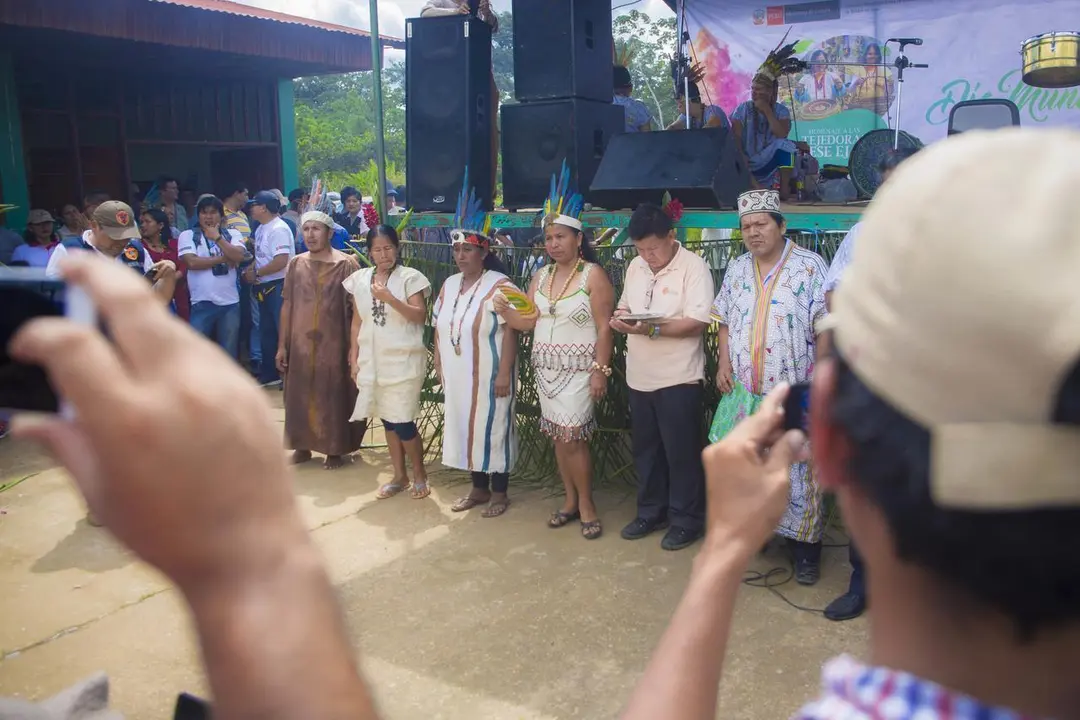 Reconocimiento a las pobladoras Ese Eja. Fuente: Pavel Martiarena.