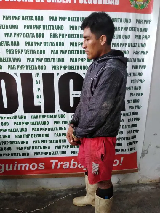 Rony Justiniani Quispe, acusado de violación. Fuente: PNP.