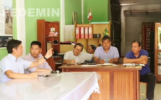 Reunión de la Fedemin con instituciones del Estado. Foto: Fedemin.