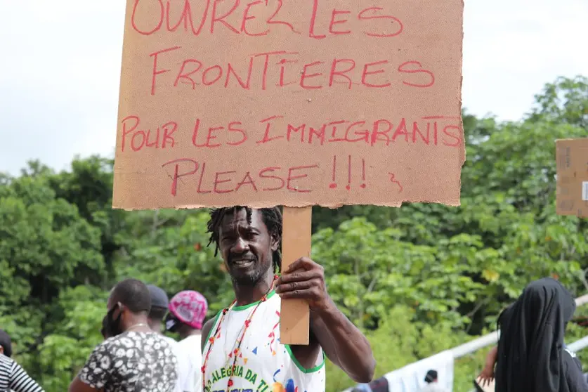 Los migrantes solicitaban entrar en Perú como lugar de tránsito. Foto: Equipo Itinerante
