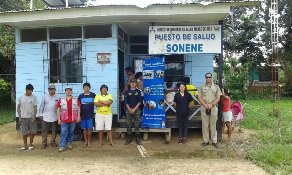 El personal de sanidad naval realizó treinta y nueve atenciones médicas, odontológicas y farmacológicas en Sonene.