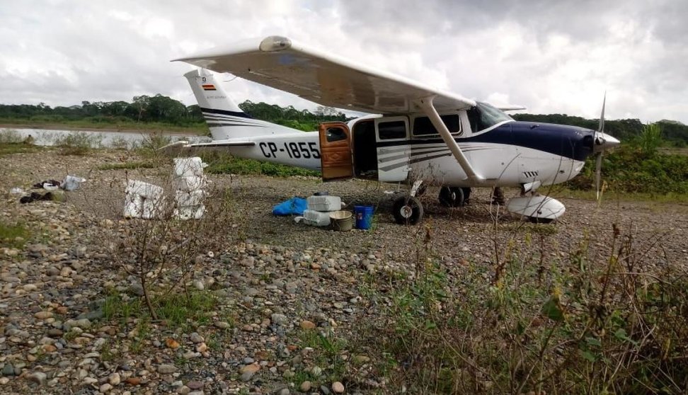 Avioneta encontrada en junio del 2018. Foto: PNP