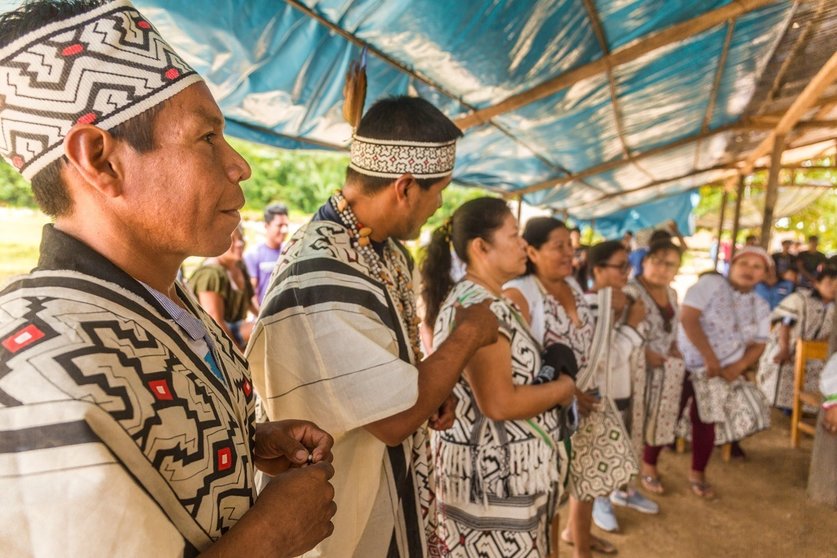 Las fotos son del Encuentro de los Pueblos Yine de Perú y Brasil en la Comunidad nativa Santa Teresita. Foto: Pavel Martiarena