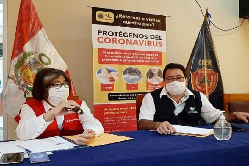 La viceministra de Salud Pública del Minsa, Nancy Zerpa, inspeccionó la atención diferenciada que reciben los pacientes afectados por la covid-19 en Madre de Dios. Foto: ANDINA/Difusión

