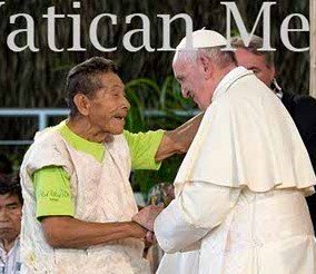 Mateo Viaeja Eteje y su encuentro con el papa Francisco