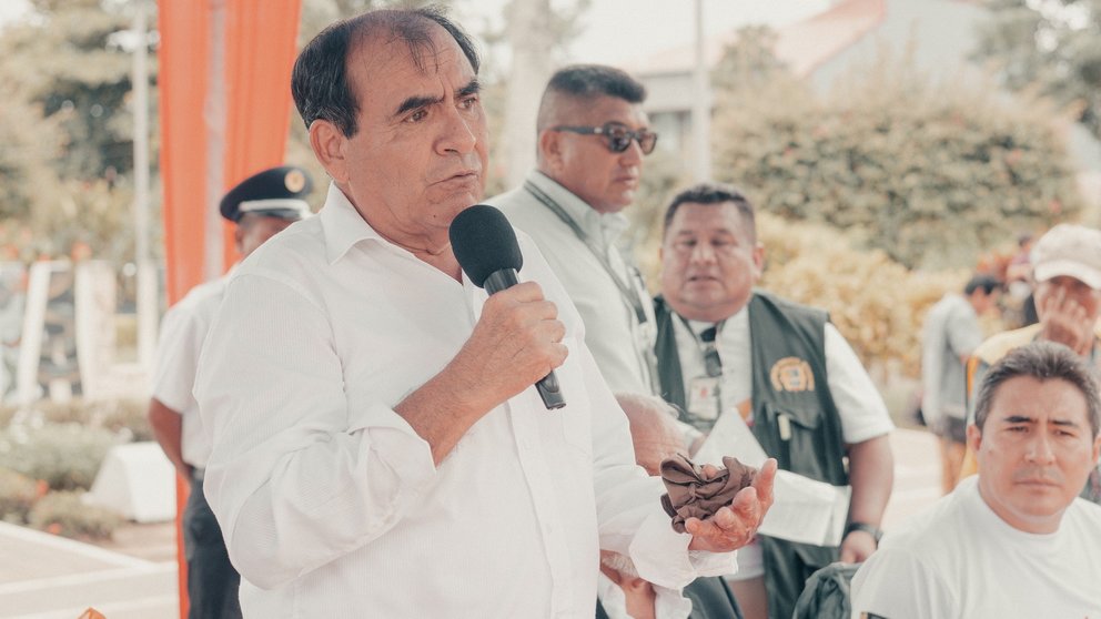 Alcalde Luis Bocángel. Foto: Municipalidad Provincial de Tambopata