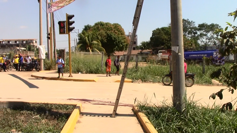 Lugar del accidente. Cruce de las avenidas Circunvalación con Avelino Cáceres,
