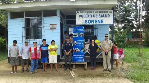 El personal de sanidad naval realizó treinta y nueve atenciones médicas, odontológicas y farmacológicas en Sonene.