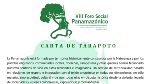 Imagen: http://www.forosocialpanamazonico.com