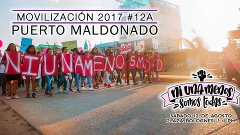 Imagen: Ni una menos Madre de Dios: Tocan a una, tocan a todas