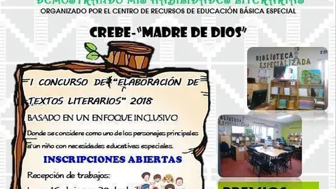 Solo un cuento representará a cada escuela. Fuente: CREBE