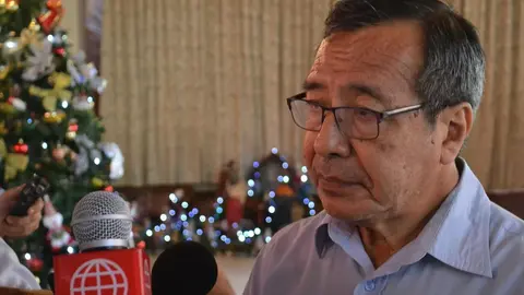 Gobernador  Luis HIdalgo Okimura. Foto: Wuilmar Briceño / Radio Madre de Dios.