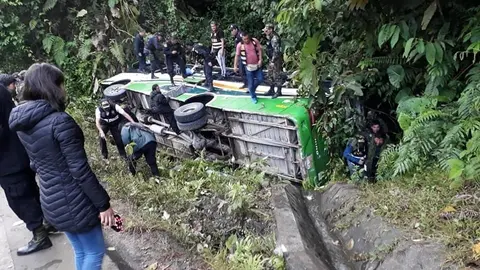 Accidente ocurrió a cuatro kilómetros de Quincemil. Fuente: La Red de Noticias Madre de Dios.