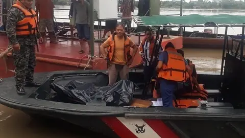 Comitiva de la Fiscalía llega a Puerto Maldonado. Fuente: Ministerio Público.