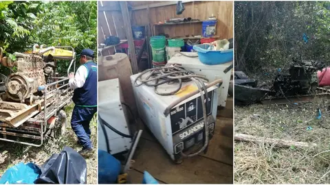 Material encontrado. Foto: Composición RMDD.