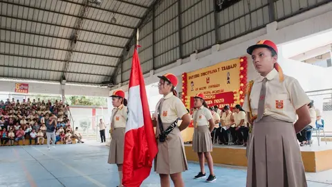 Se realizó una ceremonia para dar inicio al año escolar 2019. Foto: Goremad.