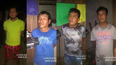 La PNP los capturó con armas de fuego en su poder. Foto: Composición.