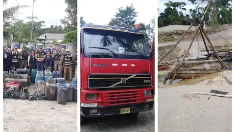 Operativo en conjunto entre Fiscalía, PNP y Ejército. Foto: Composición RMDD.