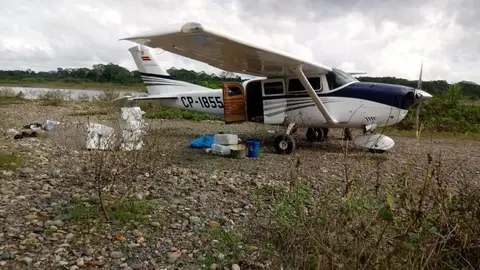 Avioneta encontrada en junio del 2018. Foto: PNP
