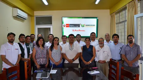 Jefes de organismos adscritos al Minagri estuvieron en Puerto Maldonado. Foto: Difusión.