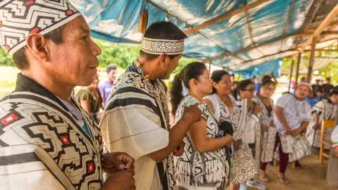 Las fotos son del Encuentro de los Pueblos Yine de Perú y Brasil en la Comunidad nativa Santa Teresita. Foto: Pavel Martiarena