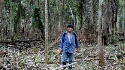 Demetrio Pacheco, vicepresidente del Comité de Gestión de Tambopata y uno de los opositores más visibles de la minería ilegal en #MadredeDios