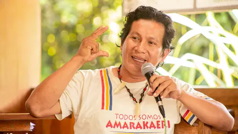 Chimatani Tayori procede de la comunidad nativa de Puerto Luz (Madre de Dios). Foto: Pavel Martiarena