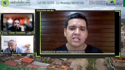 Jefferson Gonzáles Enoki, en el programa Diálogos
