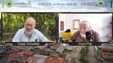 Manuel Glave, interviniendo desde Cocha Cashu, para el programa Diálogos. Imagen: Radio Madre de Dios