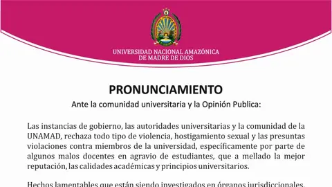 Imagen: Unamad